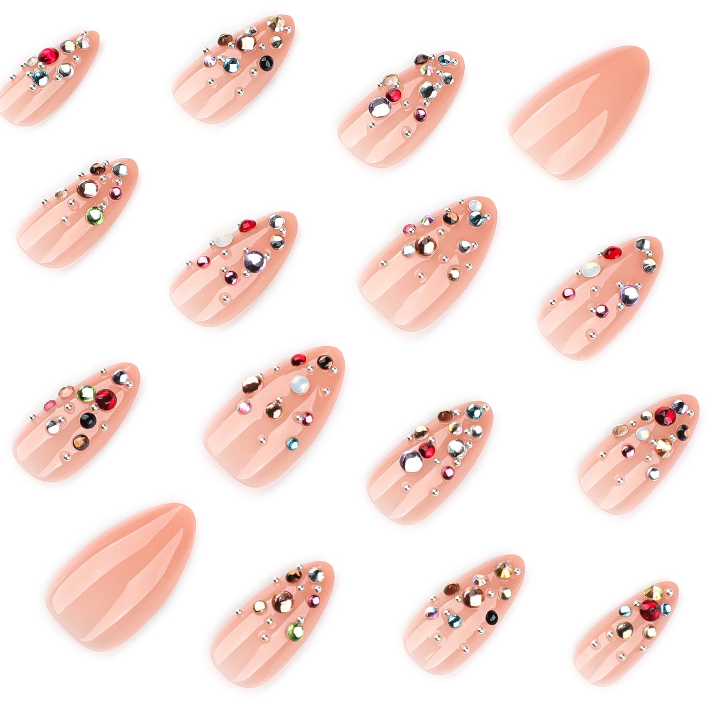 Multicolor Nail Gems JP4290