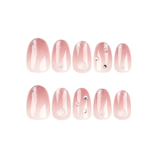 Blush Gradient Veloura Nails