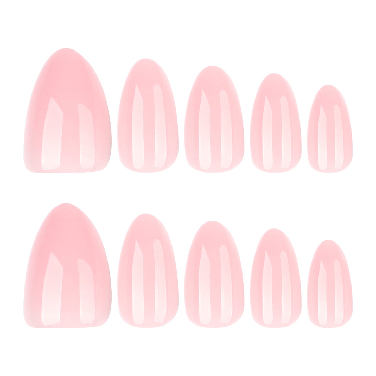 Solid Pink Press-On Nails GD45