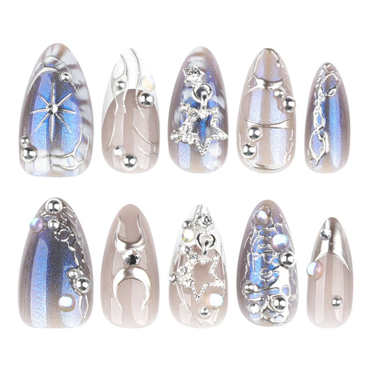 Holographic Star Nail Set Veloura Nails