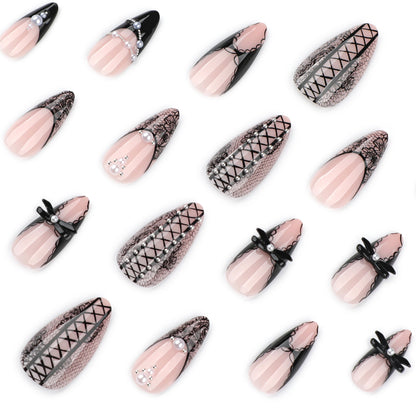 Edgy Goth Y2K Press-on Nails JP3527