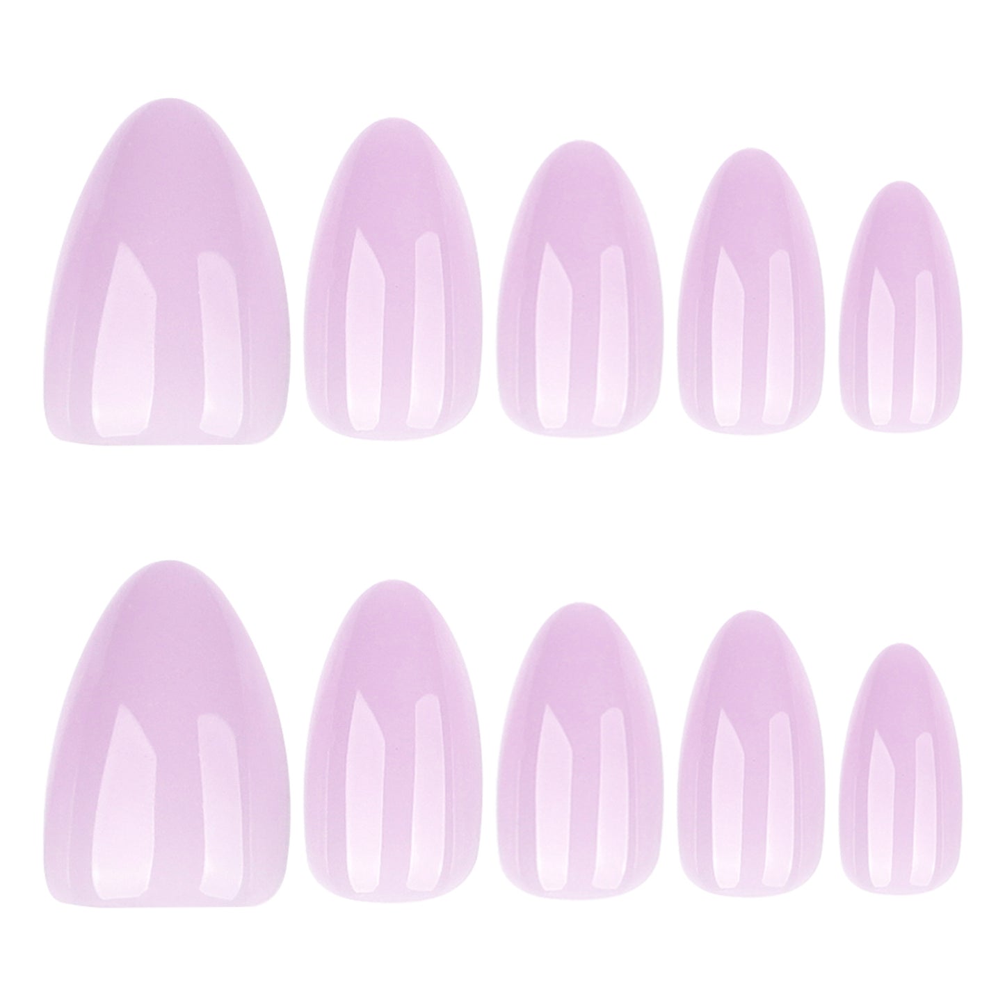 Solid Purple Press-On Nails GD46