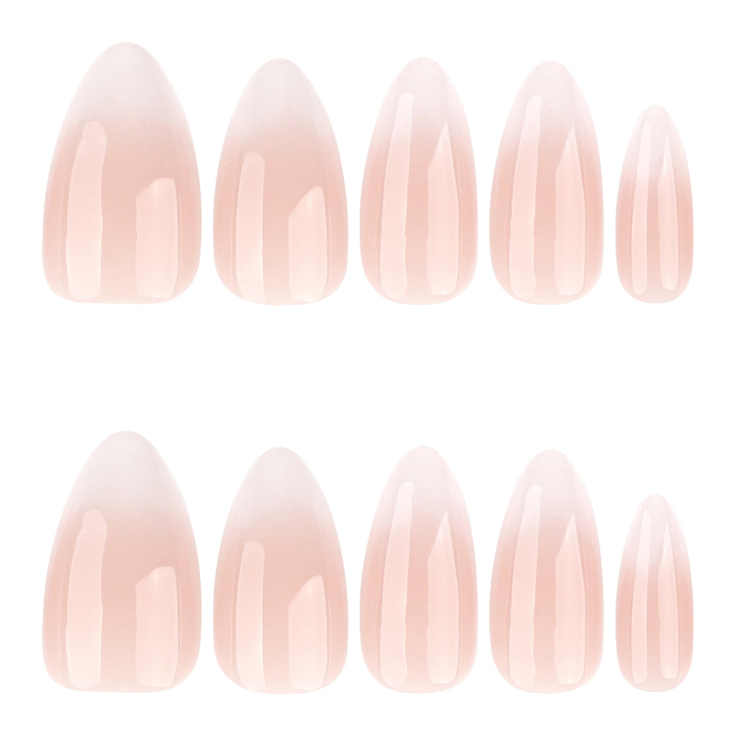 White Gradient Minimalist  JP4083 Veloura Nails