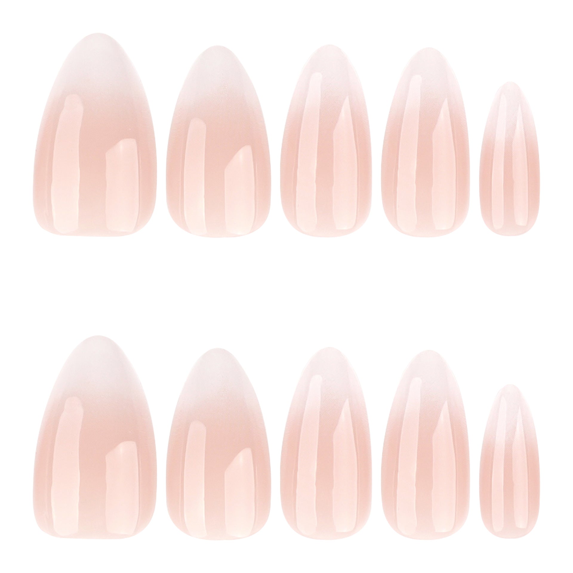 White Gradient Minimalist  JP4083 Veloura Nails