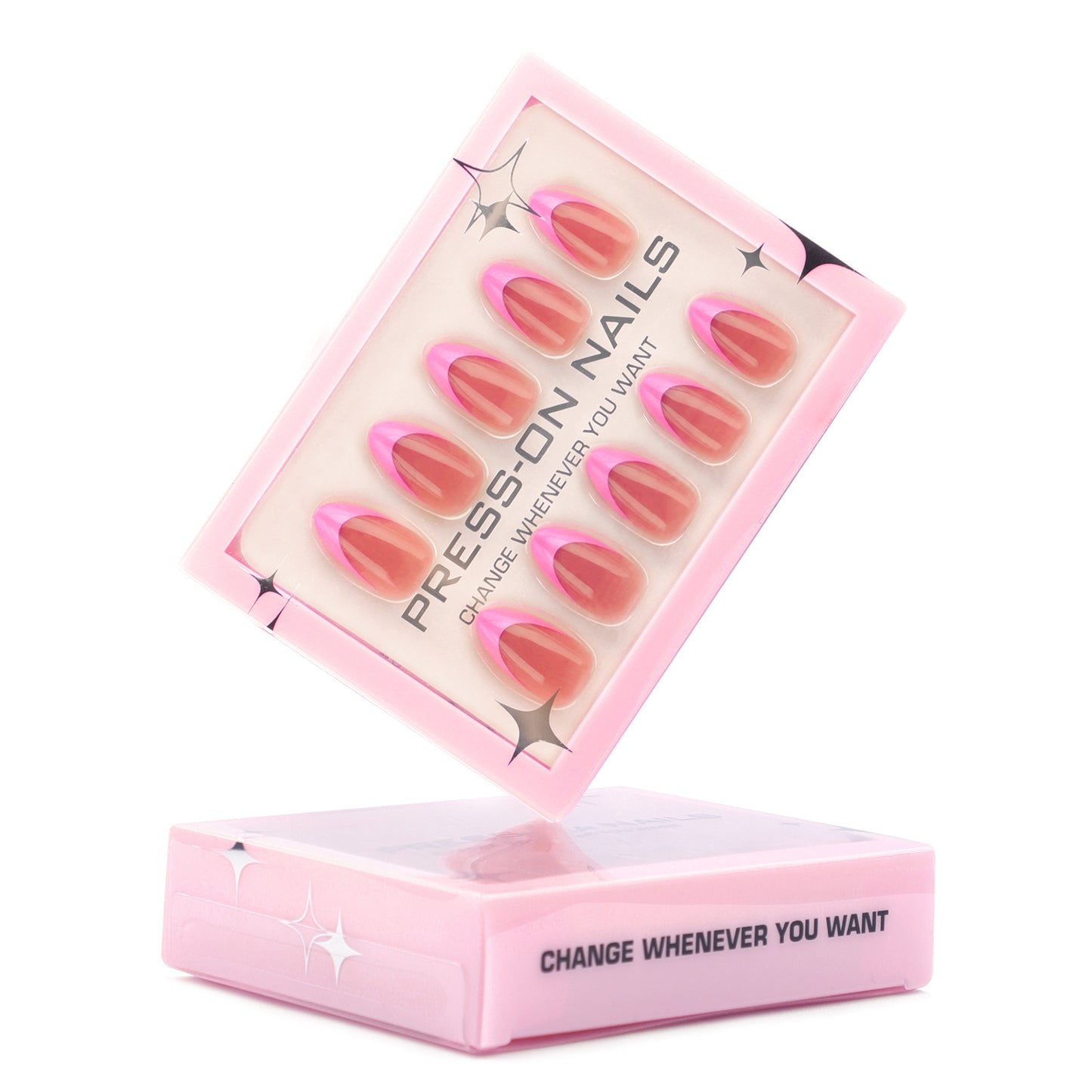 High-End French Pink Press On Nails GD17