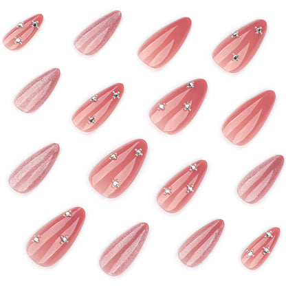 5D Cat Eye Gel - Nude Pink with Diamond Dust Effect JP4292