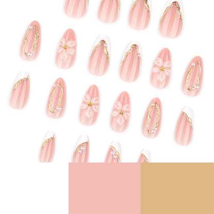 Handmade 3D Sculpted Flower Press-on Nails JP4283