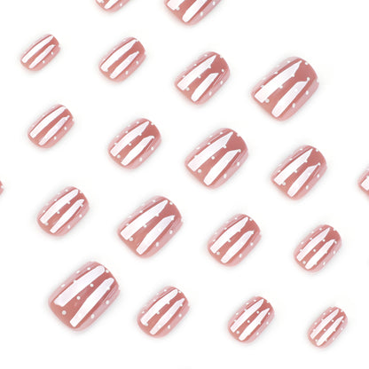 Coated Dazzling Minimalist Nail Art JP4208