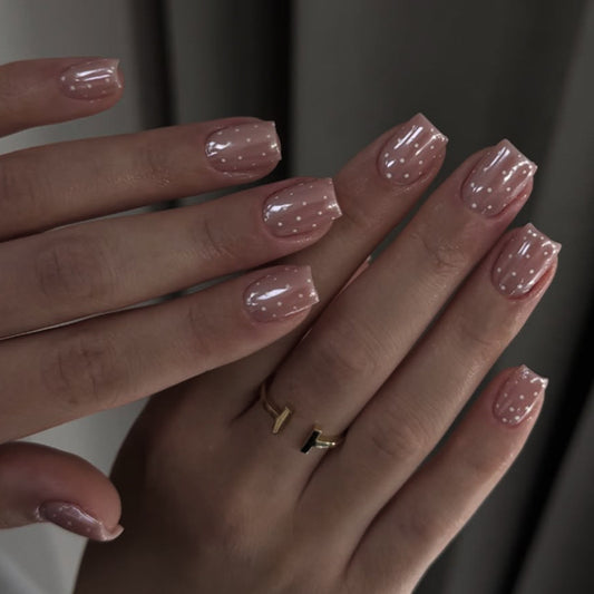 Coated Dazzling Minimalist Nail Art JP4208