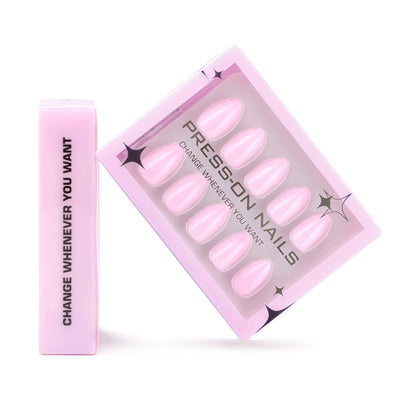 Luxury Pearl Solid Press-On Nails GD21