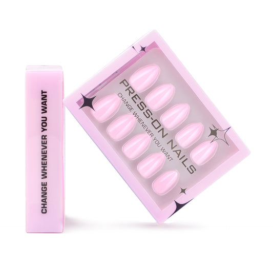 Luxury Pearl Solid Press-On Nails GD21