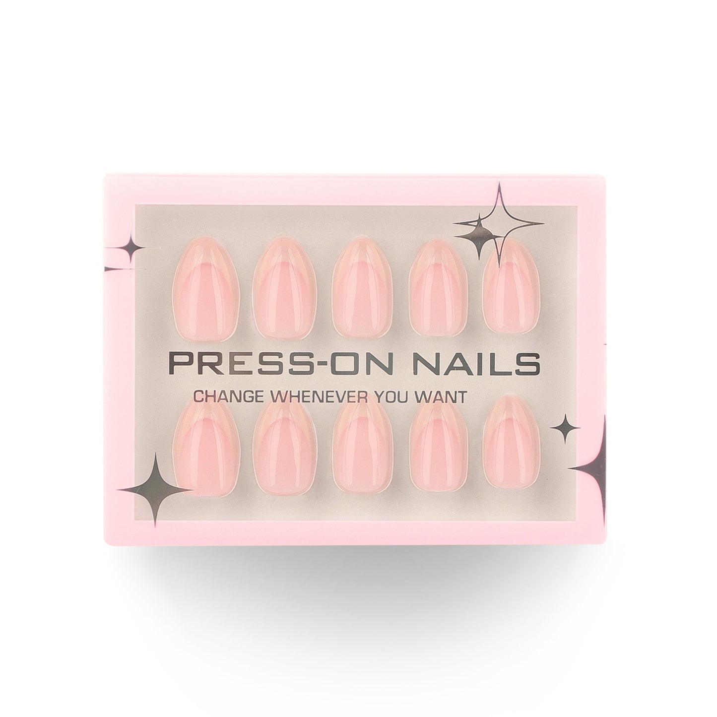 Pink French Press-On Nails GD52