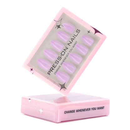 Solid Purple Press-On Nails GD46