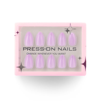 Solid Purple Press-On Nails GD46