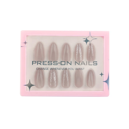 Minimalist Luxury Cat Eye Press On Nails GD33