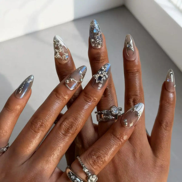 Holographic Star Nail Set Veloura Nails