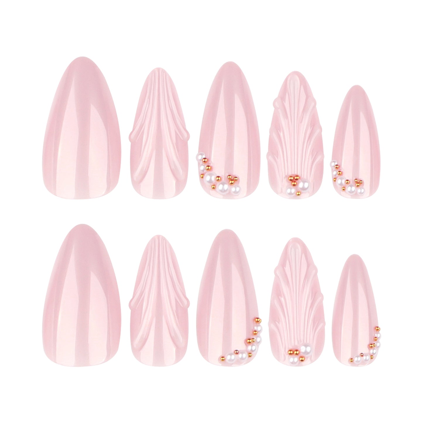 Ocean Shell Teardrop Pearl Nail Art JP4313