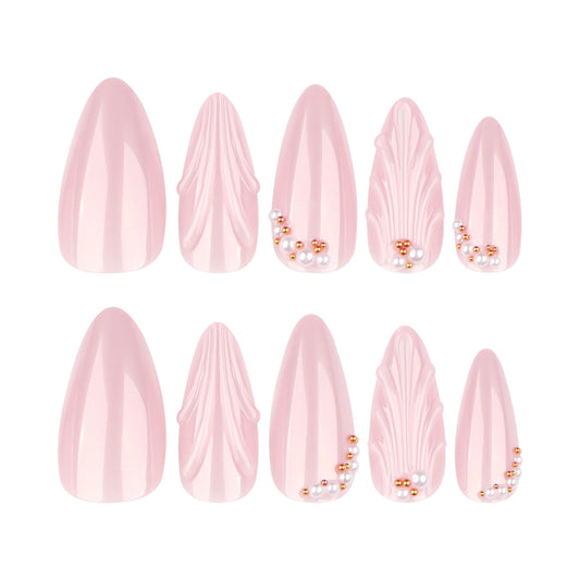 Ocean Shell Teardrop Pearl Nail Art JP4313