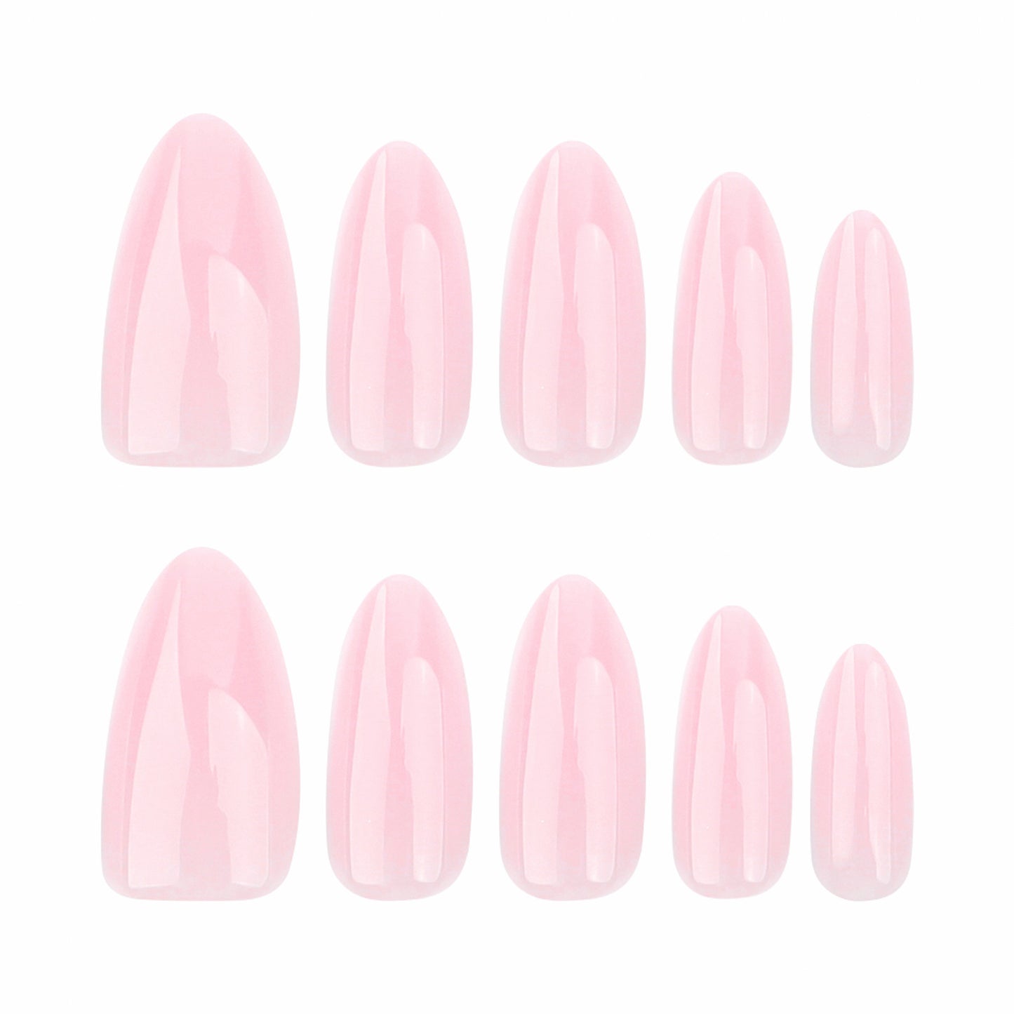 Solid Pink Press-On Nails GD20