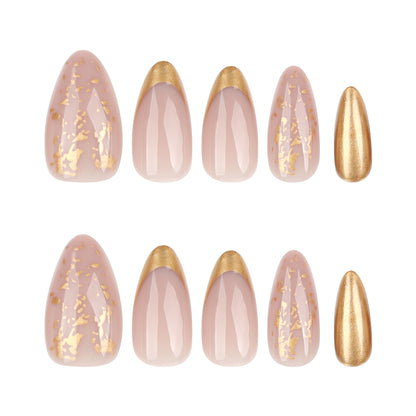 Ultra-Sparkle Diamond Glitter Pearlescent Press-on Nails JP3749