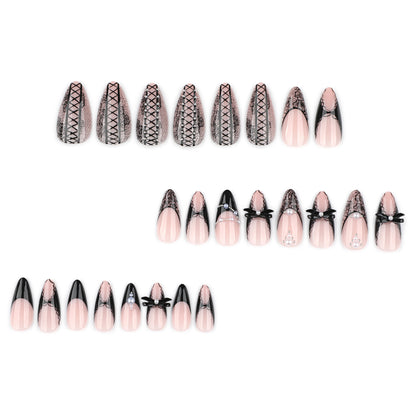 Edgy Goth Y2K Press-on Nails JP3527