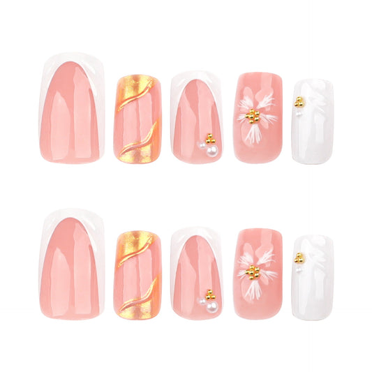 3D Sunflower Veloura Nails