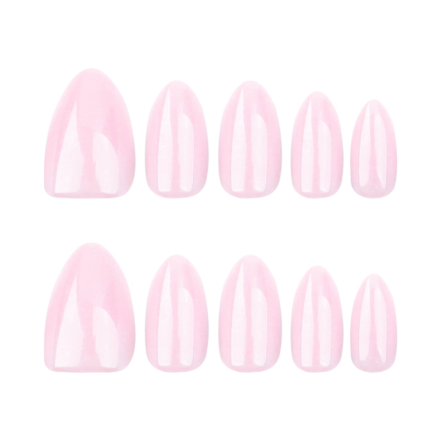 Luxury Pearl Solid Press-On Nails GD21