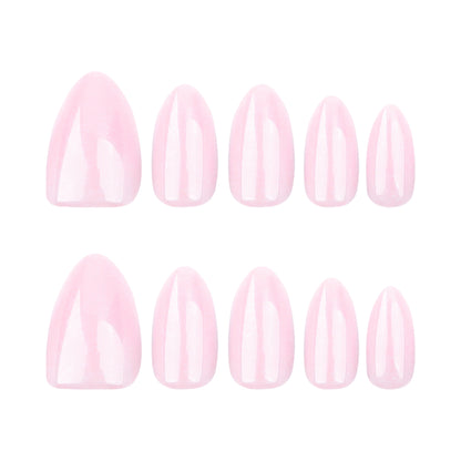 Luxury Pearl Solid Press-On Nails GD21