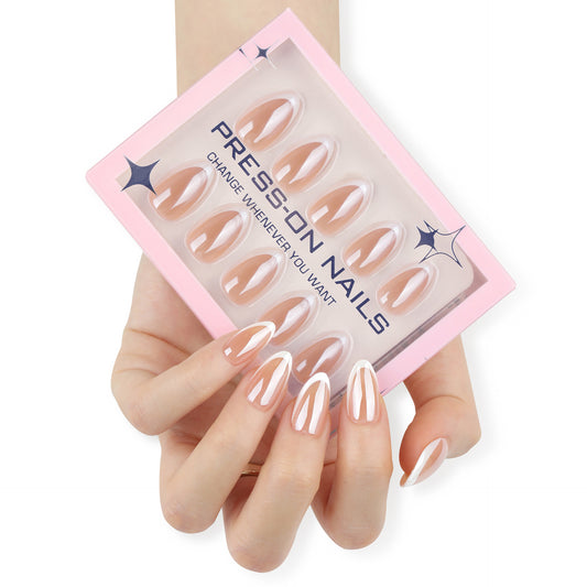 Classic French Press-On Nails GD32