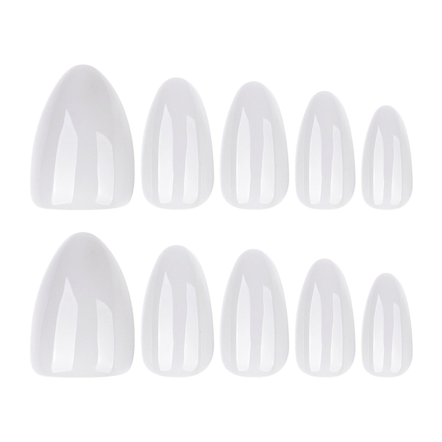 Minimalist Light Gray Press-On Nails GD44