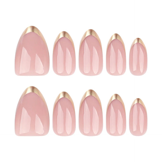 Elegant Gilded Nails Veloura Nails