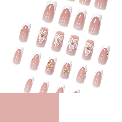 French 3D Flower Nail Art JP4306